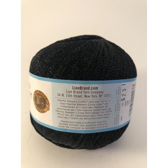 Martha Stewart Crafts Glitter Ribbon Made in Italy 69 yards Bulky Color Onyx. - Picture 2 of 3